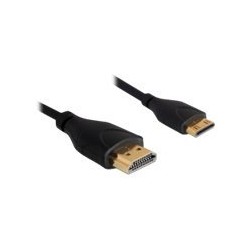 Delock High Speed HDMI with Ethernet - Kabel HDMI s ethernetem - HDMI s piny (male) do 19 pin mini HDMI Type C s piny (male)