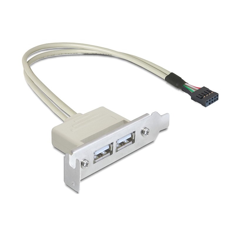 Delock Slot bracket - Kabel USB - USB (F) do hlavička USB 9 pinů (F) - USB 2.0 - 50 cm