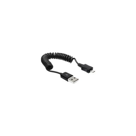 Delock - Kabel USB - USB (M) do Micro USB typ B (M) - 60 cm - svinutý - černá