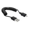 Delock - Kabel USB - USB (M) do Micro USB typ B (M) - 60 cm - svinutý - černá