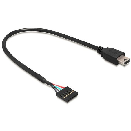Delock USB 2.0 Pin Header - Adaptér z USB interní na externí - mini-USB typ B (M) do 5kolíkový konektor USB 2.0 (F) - 30 cm