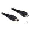 Delock - Kabel USB - mini-USB Type B (M) do Micro USB typ B (M) - USB 2.0 - 1 m - černá