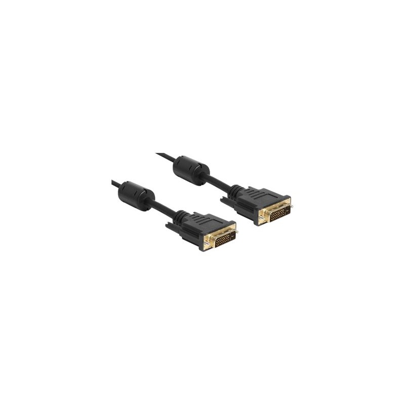 Delock - Kabel DVI - DVI-D (M) do DVI-D (M) - 1 m - černá