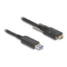 Delock - USB kabel - USB typ A (M) do 24 pin USB-C (M) šroubovací - USB 2.0 - 5 m - Active Optical Cable (AOC), USB 3.2 Gen 2