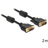 Delock - Kabel DVI - DVI-D (F) do DVI-D (M) - 2 m - černá