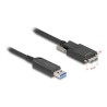 Delock - Kabel USB - USB typ A (M) do Micro-USB typu B (M) šroubovací - USB 2.0 - 900 mA - 7.5 m - Active Optical Cable (AOC)