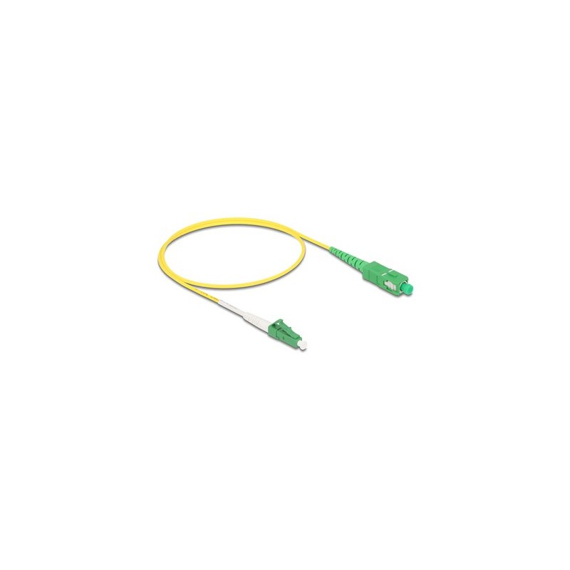 Delock - Sítový kabel - jednoduchý režim LC/APC (M) do jednoduchý režim SC/APC (M) - 0.5 m - 2 mm - optické vlákno - simplex