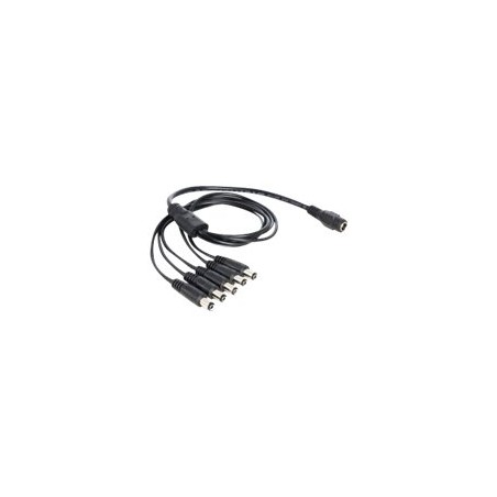 Delock - Separátor k napájení - DC jack 5,5 x 2,1 mm (M) do DC jack 5,5 x 2,1 mm (F) - 50 cm 83288
