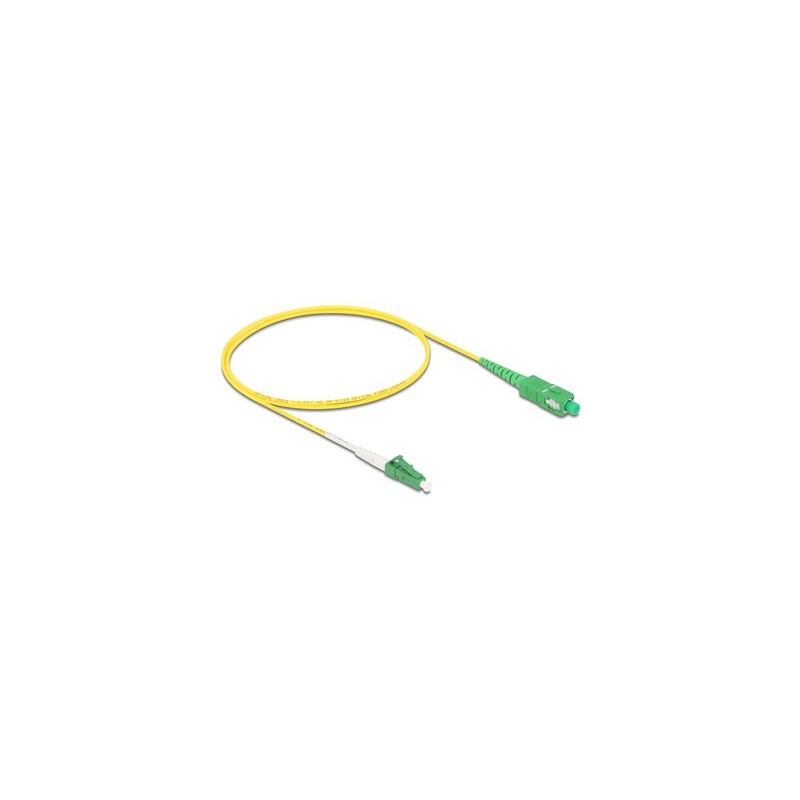 Delock - Sítový kabel - jednoduchý režim LC/APC (M) do jednoduchý režim SC/APC (M) - 1 m - 2 mm - optické vlákno - simplex - 9