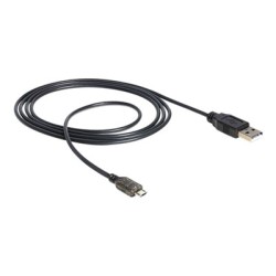 Delock - Kabel USB - USB (M) do Micro USB typ B (M) - USB 2.0 - 1.5 m - černá, antracitová