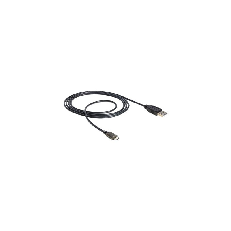 Delock - Kabel USB - USB (M) do Micro USB typ B (M) - USB 2.0 - 1.5 m - černá, antracitová