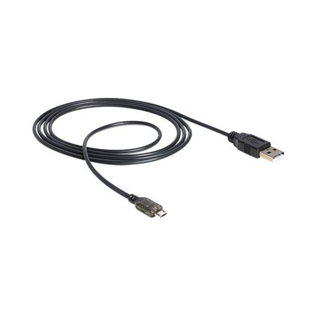 Delock - Kabel USB - USB (M) do Micro USB typ B (M) - USB 2.0 - 1.5 m - černá, antracitová