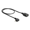 Delock - Kabel USB - USB (F) do Micro USB typ B (M) - USB 2.0 OTG - 50 cm - 90° konektor