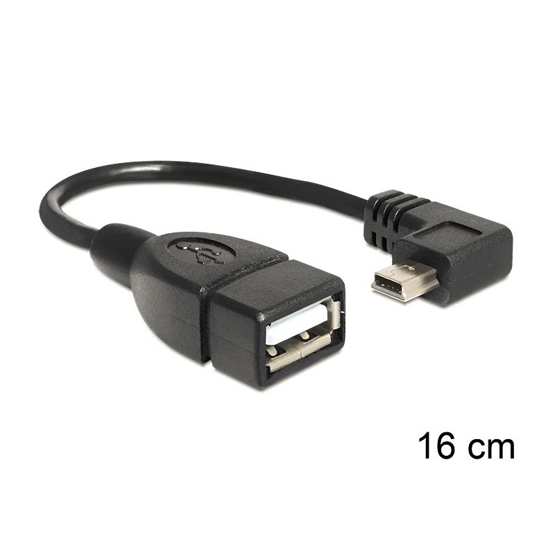 Delock - Kabel USB - mini-USB typ B (M) do USB (F) - USB 2.0 OTG - 16 cm