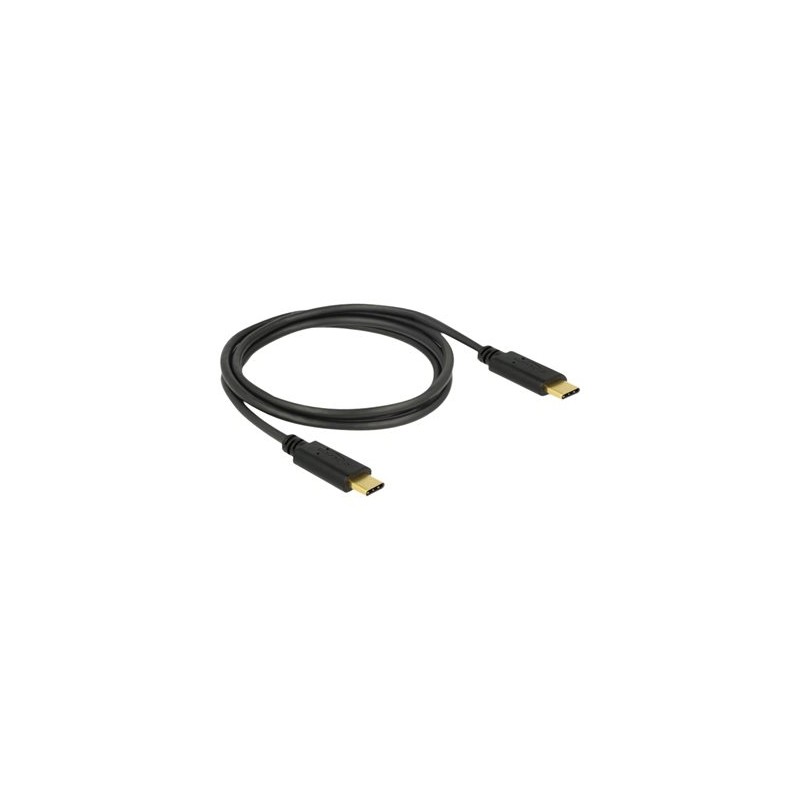 Delock - USB kabel - 24 pin USB-C (M) do 24 pin USB-C (M) - USB 2.0 - 5 A - 1 m - černá