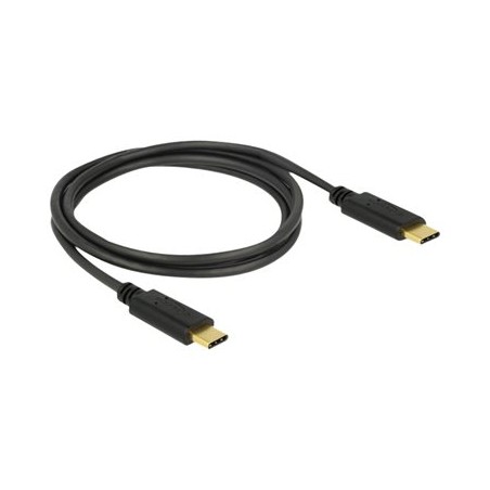 Delock - USB kabel - 24 pin USB-C (M) do 24 pin USB-C (M) - USB 2.0 - 5 A - 1 m - černá