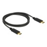 Delock - USB kabel - 24 pin USB-C (M) do 24 pin USB-C (M) - USB 2.0 - 5 A - 1 m - černá