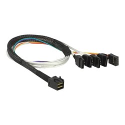 Delock - Interní kabel SAS - SAS 6Gbit/s - 4 x Mini SAS HD (SFF-8643) do SATA, postranní - 50 cm