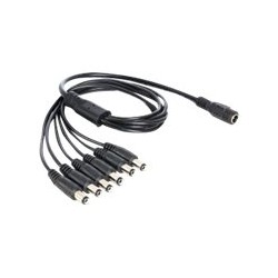 Delock - Separátor k napájení - DC jack 5,5 x 2,1 mm (M) do DC jack 5,5 x 2,1 mm (F) - 50 cm 83289