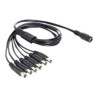 Delock - Separátor k napájení - DC jack 5,5 x 2,1 mm (M) do DC jack 5,5 x 2,1 mm (F) - 50 cm 83289