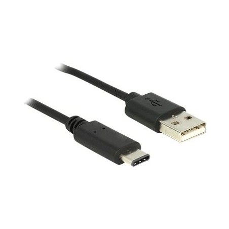 Delock - Kabel USB - USB-C (M) do USB (M) - USB 2.0 - 3 A - 50 cm - černá