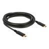 Delock - USB kabel - 24 pin USB-C (M) do 24 pin USB-C (M) - USB 2.0 - 5 A - 3 m - černá