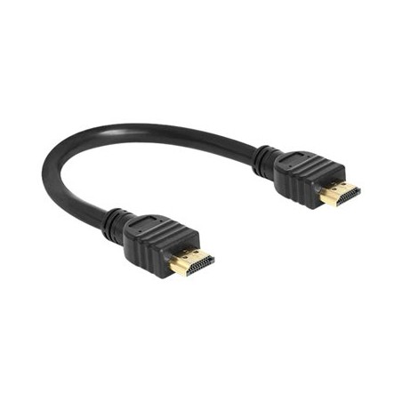 Delock High Speed HDMI with Ethernet - Kabel HDMI s ethernetem - HDMI s piny (male) do HDMI s piny (male) - 25 cm