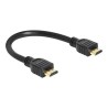 Delock High Speed HDMI with Ethernet - Kabel HDMI s ethernetem - HDMI s piny (male) do HDMI s piny (male) - 25 cm