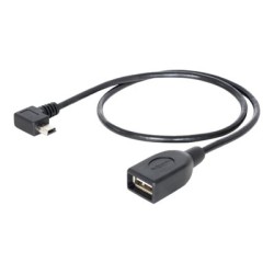 Delock - Kabel USB - USB (F) do mini-USB typ B (M) - USB 2.0 OTG - 50 cm - 90° konektor