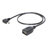 Delock - Kabel USB - USB (F) do mini-USB typ B (M) - USB 2.0 OTG - 50 cm - 90° konektor