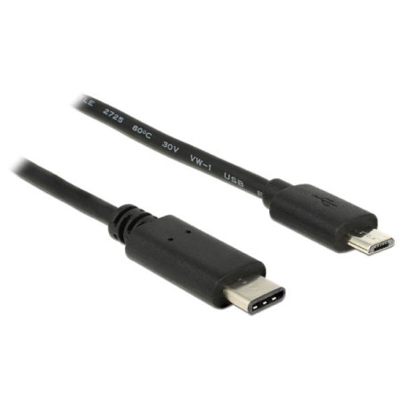 Delock - USB kabel - 24 pin USB-C (M) do Micro USB typ B (M) - USB 2.0 - 3 A - 50 cm - černá