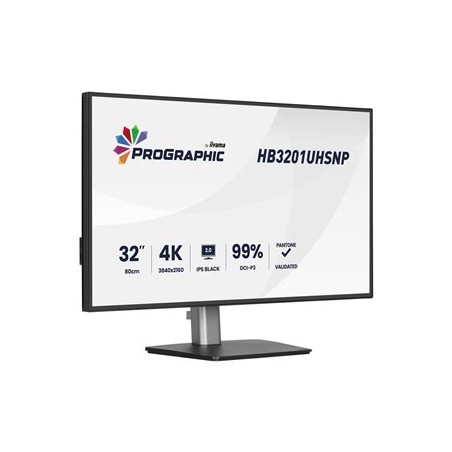 iiyama ProGraphic/HB3201UHSNP-B1/31,5"/IPS/4K UHD/60Hz/4ms/Černá/3R