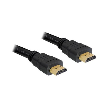 Delock High Speed HDMI with Ethernet - Kabel HDMI s ethernetem - HDMI s piny (male) do HDMI s piny (male) - 20 m - černá