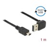 Delock EASY-USB - Kabel USB - mini-USB typ B (M) do USB (M) - USB 2.0 - 1 m - 90° konektor - černá