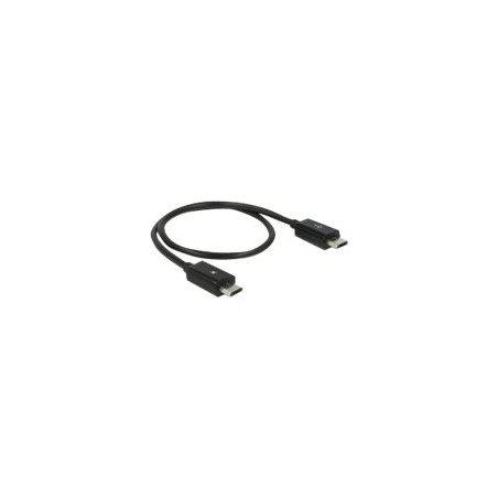 Delock Power Sharing Cable - Kabel USB - Micro USB typ B (M) do Micro USB typ B (M) - USB 2.0 OTG - 30 cm - černá
