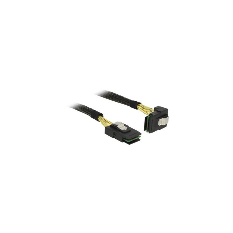 Delock - Interní kabel SAS - SAS 6Gbit/s - Mini SAS (SFF-8087) (M) rovné do Mini SAS (SFF-8087) (M) úhlový - 50 cm