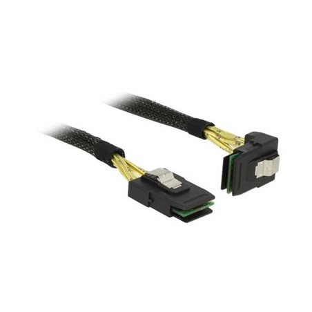 Delock - Interní kabel SAS - SAS 6Gbit/s - Mini SAS (SFF-8087) (M) rovné do Mini SAS (SFF-8087) (M) úhlový - 50 cm