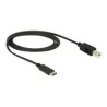 Delock - USB kabel - USB-C (M) do USB typ B (M) - USB 3.1 - 1 m - černá