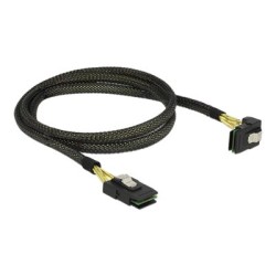 Delock - Interní kabel SAS - SAS 6Gbit/s - Mini SAS (SFF-8087) (M) do Mini SAS (SFF-8087) (M) - 1 m - 90° konektor