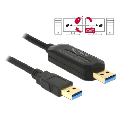 Delock - Adaptér pro prímé pripojení - USB 3.0 - USB 3.0 x 1 - cerná