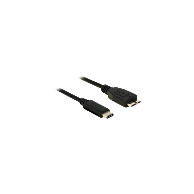 Delock - USB kabel - Micro-USB typu B (M) do 24 pin USB-C (M) - USB 3.1 Gen 2 - 1 m - černá