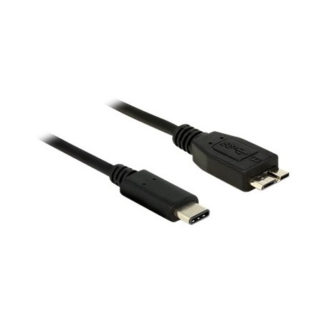 Delock - USB kabel - Micro-USB typu B (M) do 24 pin USB-C (M) - USB 3.1 Gen 2 - 1 m - černá