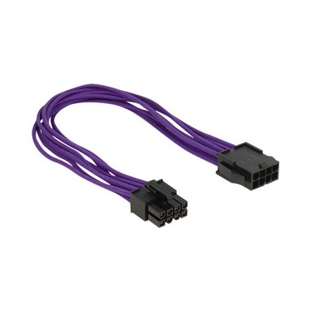 Delock - Prodlužovací šňůra - 8 pin EPS12V (F) do 8 pin EPS12V (M) - 30 cm - purpurová