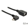 Delock - Kabel DisplayPort - DisplayPort (M) do Mini DisplayPort (M) - 1 m - krídlové šrouby - cerná