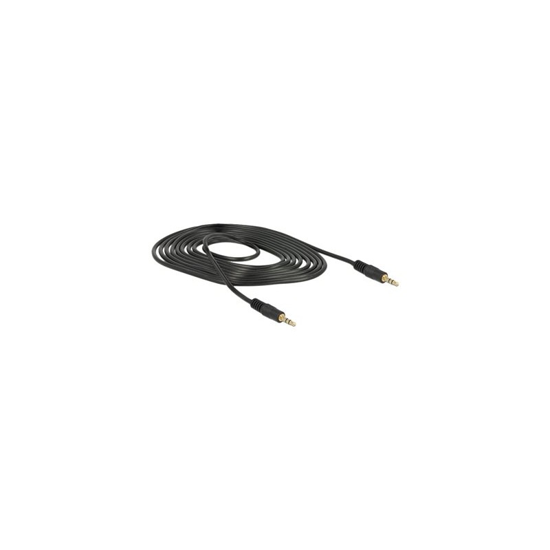 Delock - Audio kabel - mini-phone stereo 3.5 mm s piny (male) do mini-phone stereo 3.5 mm s piny (male) - 2 m - černá 83746