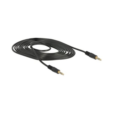 Delock - Audio kabel - mini-phone stereo 3.5 mm s piny (male) do mini-phone stereo 3.5 mm s piny (male) - 2 m - černá 83746