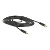 Delock - Audio kabel - mini-phone stereo 3.5 mm s piny (male) do mini-phone stereo 3.5 mm s piny (male) - 2 m - černá 83746