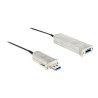 Delock Active Optical - Sada kabelů USB - aktivní, křídlové šrouby - černá