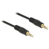Delock - Audio kabel - mini-phone stereo 3.5 mm s piny (male) do mini-phone stereo 3.5 mm s piny (male) - 3 m - černá