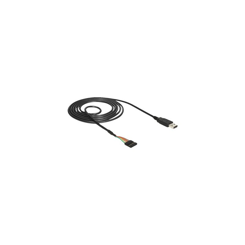Delock USB TTL Converter - Sériový adaptér - USB 2.0 - sériový - černá
